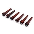 thumbnail image 2 of EeaseCA 6 PCS Rosewood Bridge String Pegs for Folk Acoustic Guitar Musical Stringed Instruments Guitar Parts Accessories, 2 of 7