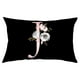 thumbnail image 1 of Xihbxyly Funda de Almohada Floral, Elegante Diseño Del Alfabeto Inglés, Suave Poliéster Color Melocotón, Ideal para Sofá Cama, Sillón, Aspecto Acogedor y Moderno, Tamaño 50 X 30 Cm, Ideal Como Regalo, 1 of 2