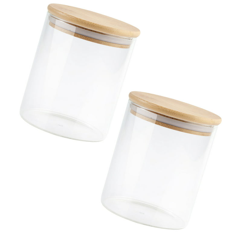 Storage Jar Lid Kitchenware Food Beans Designs Borosilicate Glass Jar with Bamboo  Lid Customized Kitchen Multifunction Square Support - China Wholesale Glass  Jar and Food Grade a Wood Seal Lid Glass Jar