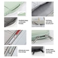thumbnail image 7 of New Nylon Shockproof Tablet Bag Professional Large Capacity Anti-fall Sleeve Bag Plush Lining Multi-layer Laptop Handbag Case (White,12.9-13inch), 7 of 7