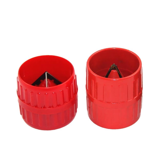 pieza 2 Piezas de Tubo de Cobre Herramienta de Escariado de Tubos Limpiador de Tuberías Desbarbadora Interior Y Exterior Cola Herramienta de desbarbado