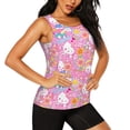 thumbnail image 2 of Lsque Sanrio Printed Workout Tank Tops for Women, Athletic Sports Tank Tops, Compression Sleeveless Dry Fit Shirts,Sleeveless Yoga Shirt-Medium, 2 of 9