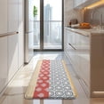 thumbnail image 4 of Colorful Geometric Striped Pattern Kitchen Rug Mat,Kitchen Runner Rugs Non Skid Washable,Decorative Kitchen Floor Mats for Kitchen,Sink,Laundry,17"x47.2", 4 of 7