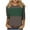 Army Green, variant on 3/4 Sleeve T Shirts Women Cotton Striped Tops Loose Fit Crew Neck Colorblock Casual Summer Fall Basic Tee Tshirts (XL, Hot Pink)