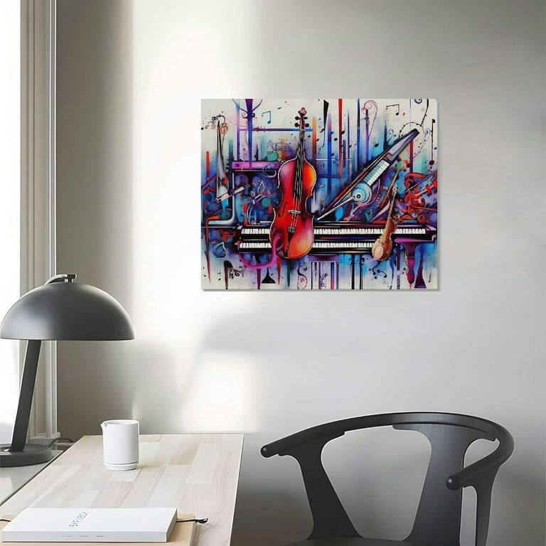 Music wall art Jazz Club Musical instruments Painting 5