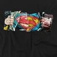 thumbnail image 2 of Superman Super Reveal Youth Long Sleeve T Shirt, Black, Large, 2 of 4
