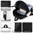 thumbnail image 4 of Dragones: Los Nueve Reinos-theme Backpack, Campus style schoolbag Bookbag with Adjustable Shoulder Straps And Large Zip Compartment, Unisex Travel Bags., 4 of 6