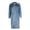 Blue, variant on Denim Jacket Womens Classic Long Jean Jacket Plus Size Loose Long Sleeve Button Down Denim Jacket Trench Coat Denim Coat Blue