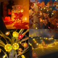 thumbnail image 4 of Decoración de la caída de las luces de la secuencia de las bellotas de los arces 3d, guirnalda de la caída con pilas con Li, 4 of 5