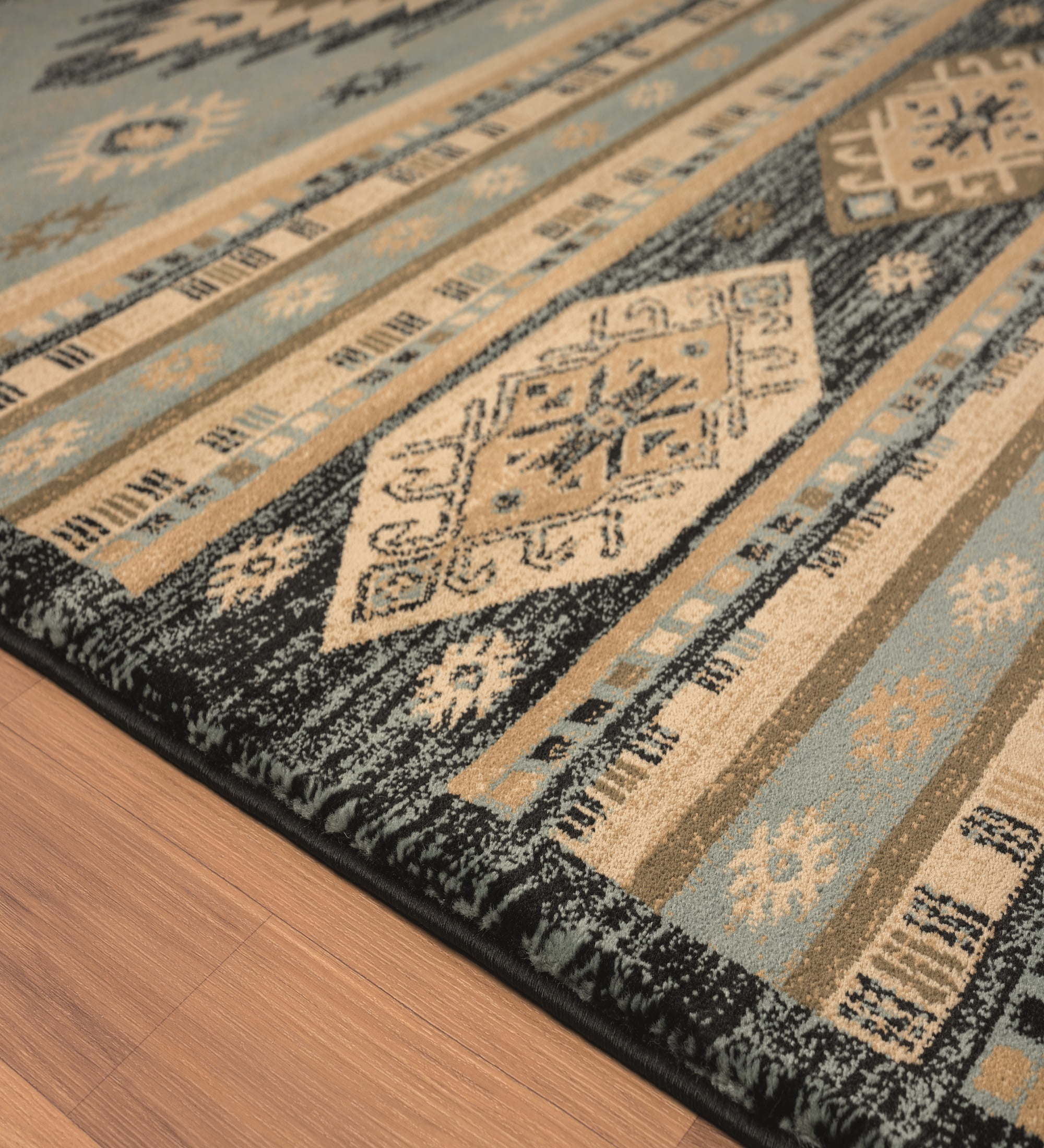 United Weavers Plateau Mason Southwestern Plaid Accent Rug, Blue, 1'10" x 3'