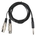 thumbnail image 1 of Cable adaptador de sonido estéreo, cable de sonido estéreo 3 Cable de sonido estéreo de metal de plástico Cable de micrófono hembra XLR dual Tecnología de vanguardia Jadeshay A, 1 of 8