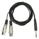 thumbnail image 1 of Cable Adaptador De Sonido XLR, Cable De Sonido Estéreo De Transmisión De Señal Mejorado Duradero Respetuoso Con El Medio Ambiente Para Subwoofer OTVIAP Stereo Sound Adapter Cable, 1 of 8