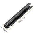 thumbnail image 2 of 3.3mm x 22mm Dowel Pin Carbon Steel Split Spring Roll Shelf Support Pin Fasten Hardware Black 30Pcs, 2 of 5