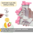 thumbnail image 3 of Botella mezcladora de proteínas Shaker Bottles Mr. Pen de 800 ml, color rosa (x2), 3 of 5