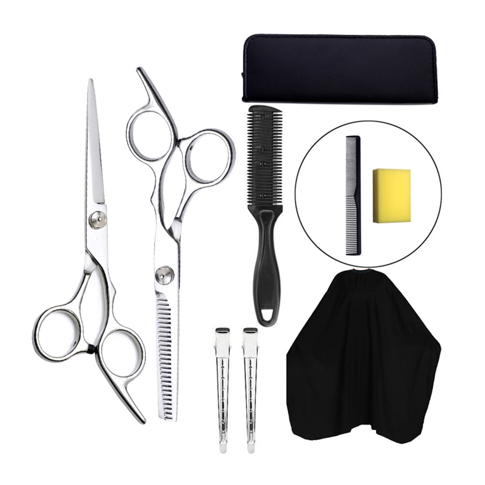 Professional Haircut Set Hairdresser Scissors Set with Hair Cutting  Scissors Thinning Shear for Children Men Women Hair Styling Daily Care  9PCS/Set 