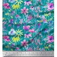 thumbnail image 1 of Soimoi Rayon Fabric Flower Watercolor Fabric Prints by Yard 42 Inch Wide, 1 of 3
