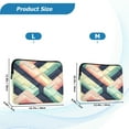 thumbnail image 4 of FORMRS 13-13.3 inch Laptop Sleeve Case Soft Carrying Quilted Computer Bag Cover, Green Stripes, 4 of 7