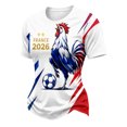 thumbnail image 4 of Women's Football Graphic T-Shirt, Round Neck Soccer Fans T-Shirt, Casual Short Sleeve Tops for Football Supporters, Graphic Tee for Soccer Tournament 2026 Blue Size: M, 4 of 7
