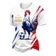 thumbnail image 4 of Women's Football Graphic T-Shirt, Round Neck Soccer Fans T-Shirt, Casual Short Sleeve Tops for Football Supporters, Graphic Tee for Soccer Tournament 2026 Blue Size: 2XL, 4 of 7