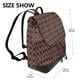 thumbnail image 2 of Fotbe Brown Gold Grid Mochila Bolso con Estampado para Mujer, Mochila Antirrobo de Nylon Impermeable, Bolsa Ligera de Hombro, 2 of 4