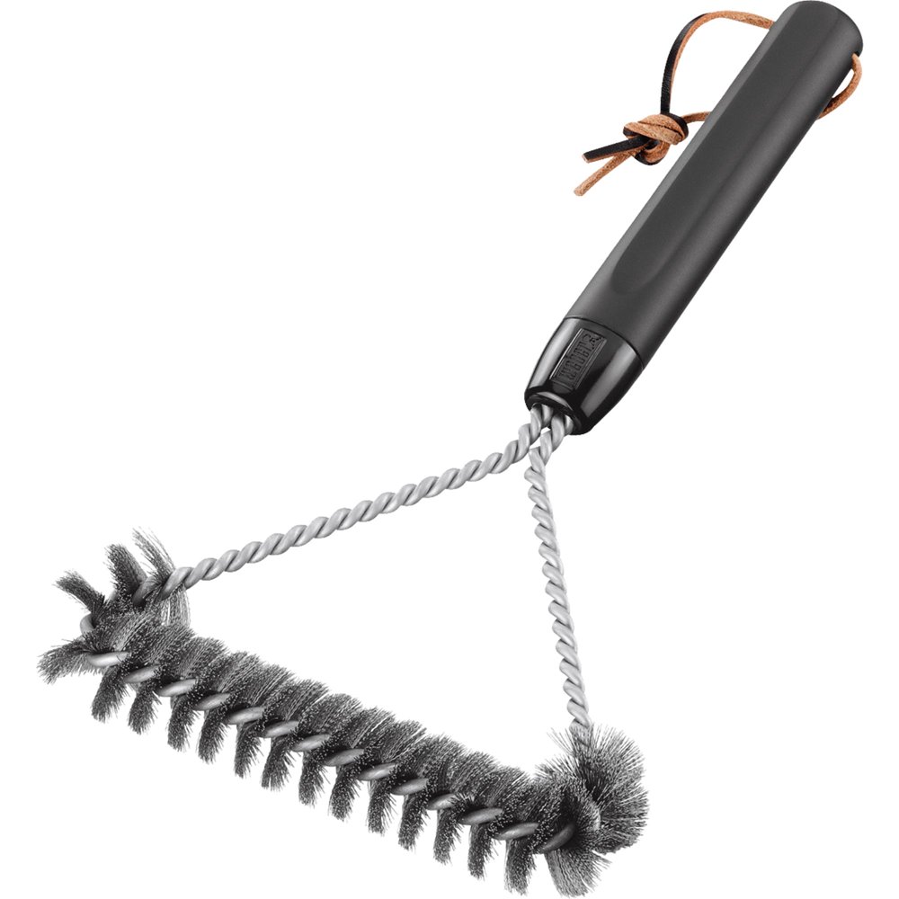 er 12 in ThreeSided Steel Bristle Grill Brush