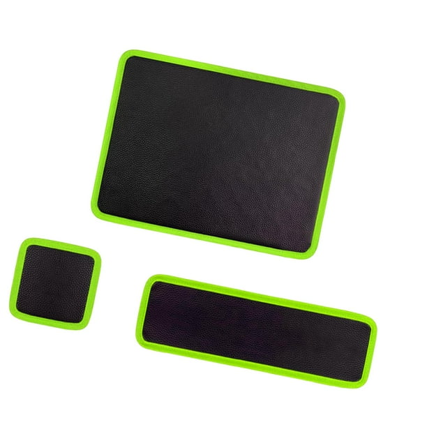 Organizador magnético de 3 piezas para trabajo mecánico, de cuero sintético, almohadilla magnética eficiente para herramientas Verde