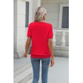 thumbnail image 5 of Zeagoo Womens Summer Short Sleeve Tops Crew Neck Lightweight Pullover Sweaters Loose Dressy Casual Blouse, 5 of 5