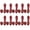 Red, variant on CIYISON 10 Pcs Bag Buckles with Sewing Holes Sew On Bag Closure Fasteners