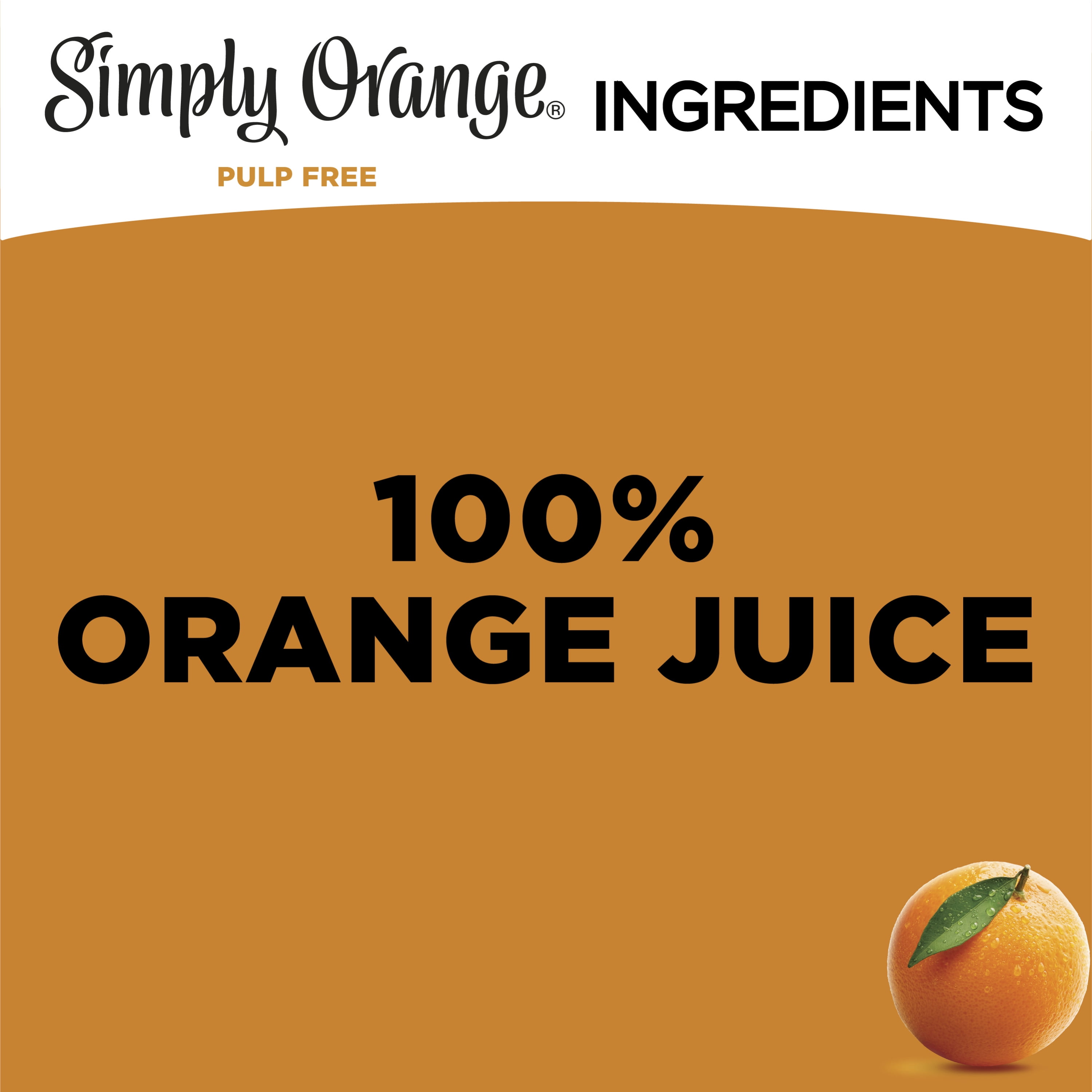 Simply orange outlet juice nutrition