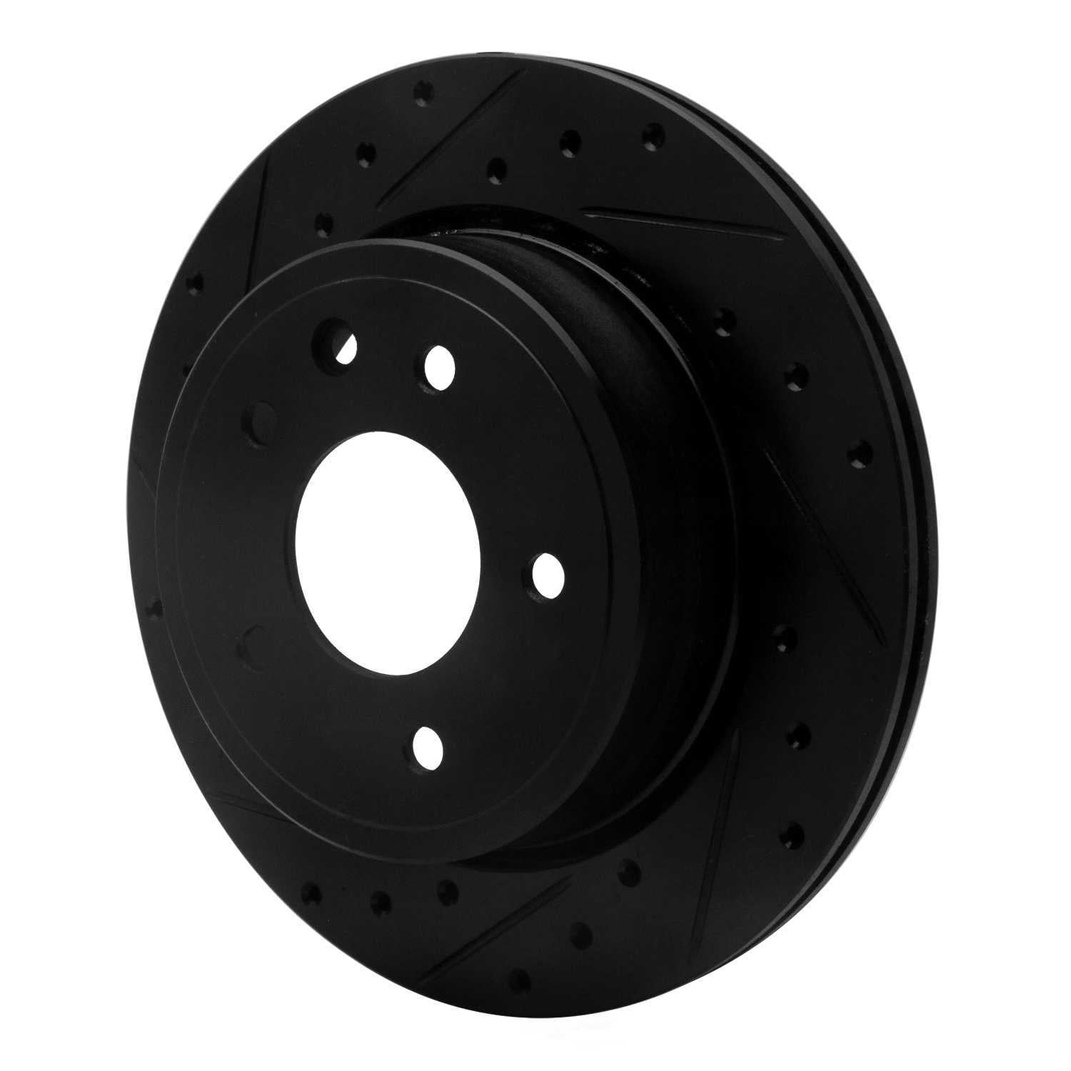 Dynamic Friction Company 633-20009L DFC Brake Rotor - Drilled And Slotted - Black