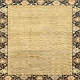 thumbnail image 1 of Ahgly Company Indoor Square Abstract Chrome Gold Yellow Abstract Area Rugs, 4' Square, 1 of 6