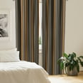 thumbnail image 2 of Ambesonne Abstract Curtains, Folk, Pair of 28"x84", Marigold and Black, 2 of 5