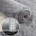 thumbnail image 3 of Kentaly Shaggy Area Rugs for Living Room,, 5x8ft Fluffy Area Rug for Bedroom, Indoor Floor Rug for Kids Girls Boys Home Decor Aesthetic, Upgrade Anti-Skid Durable Carpet(Gray), 3 of 7