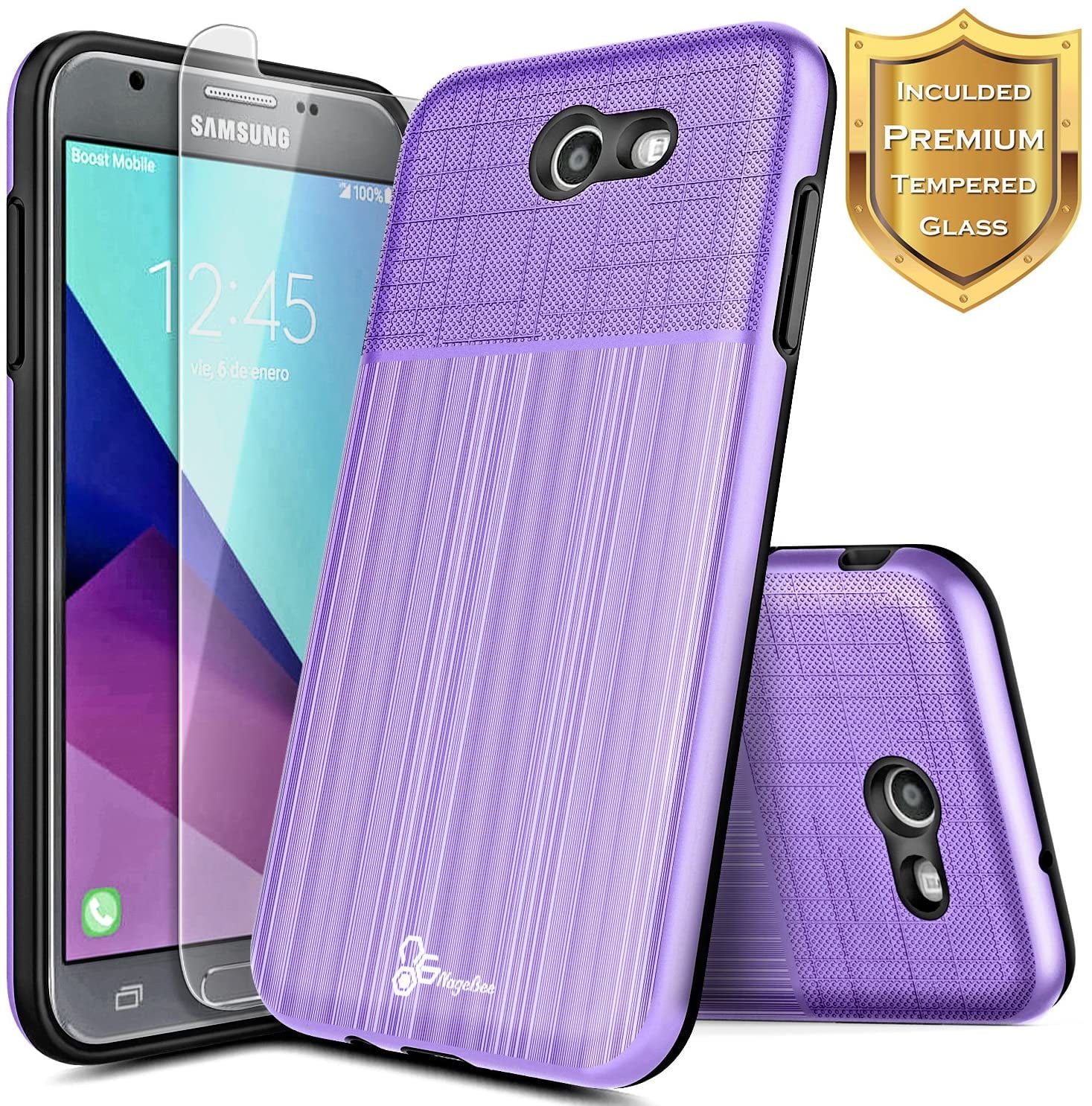 Samsung Galaxy J3 Luna Pro Phone Case J3 Emerge J3 17 J3 Eclipse Sol 2 J3 Mission Case With Tempered Glass Screen Protector Nagebee Brushed Carbon Fiber Design Shockproof Dual Layer Hybrid Purple Walmart Com Samsung Galaxy J3 Luna Pro Phone Case J3 Emerge J3 17 J3 Eclipse Sol 2 J3 Mission Case With Tempered Glass Screen Protector Nagebee Brushed Carbon Fiber Design Shockproof Dual Layer Hybrid Purple Walmart Com