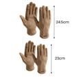 thumbnail image 6 of Lohuatrd 1 Pair Unisex Winter Gloves Thick Plush Double sided Plush Flips Finger Hat Warm Windproof Particle Great Friction Anti slip Women Men Cycling Gloves, 6 of 8
