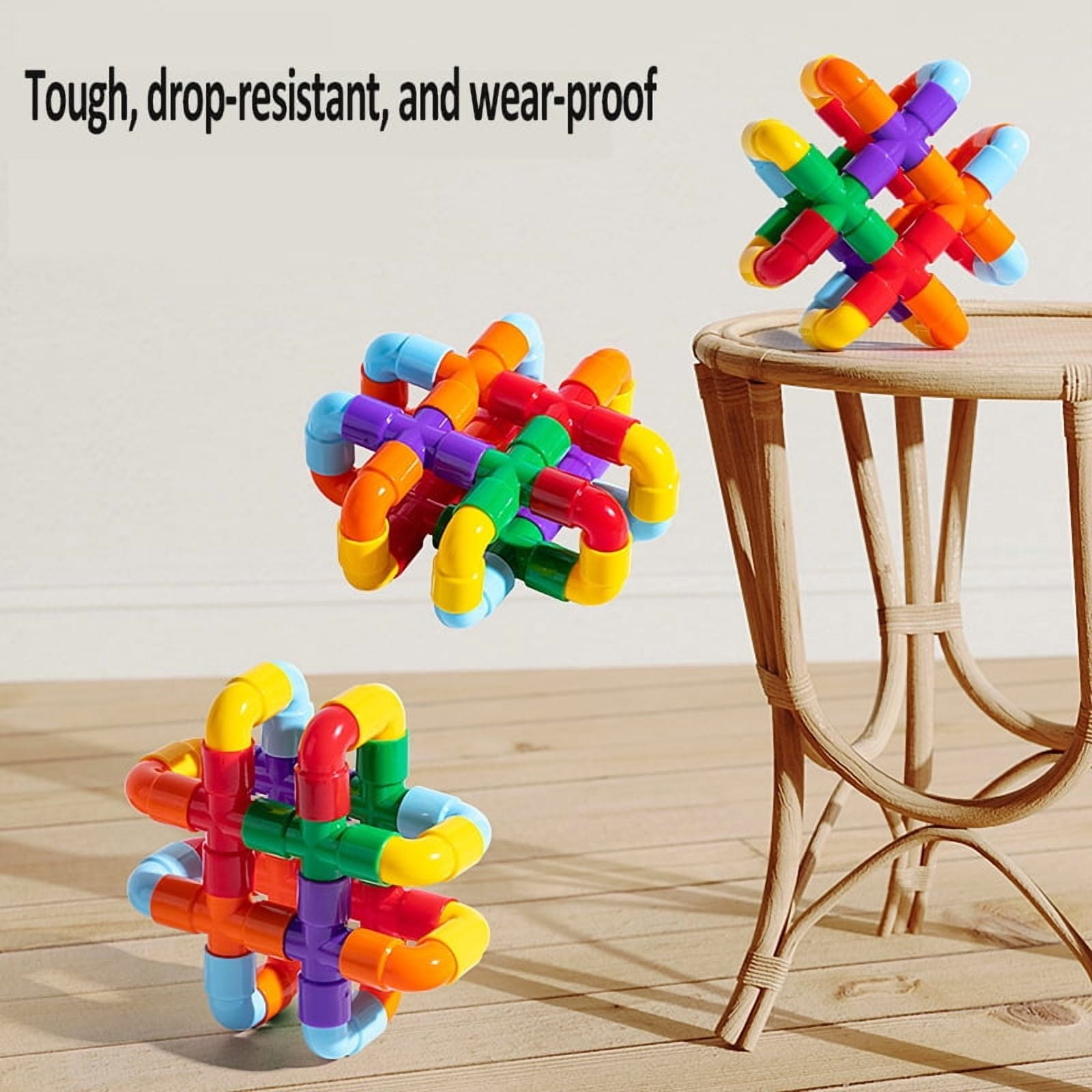 STEM Building Blocks Toy for Kids, Educational Toddlers Preschool Brain Toy Kit, Constructions Toys for 3 4 5 6 7 8 Years Age Boys and Girls–Creativity Kids Materials Toys
