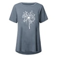 thumbnail image 4 of Pompotops Chemises Mode Décontractée pour Femmes Manches Courtes Tee-Shirt Ample Tunique Blouse, 4 of 4
