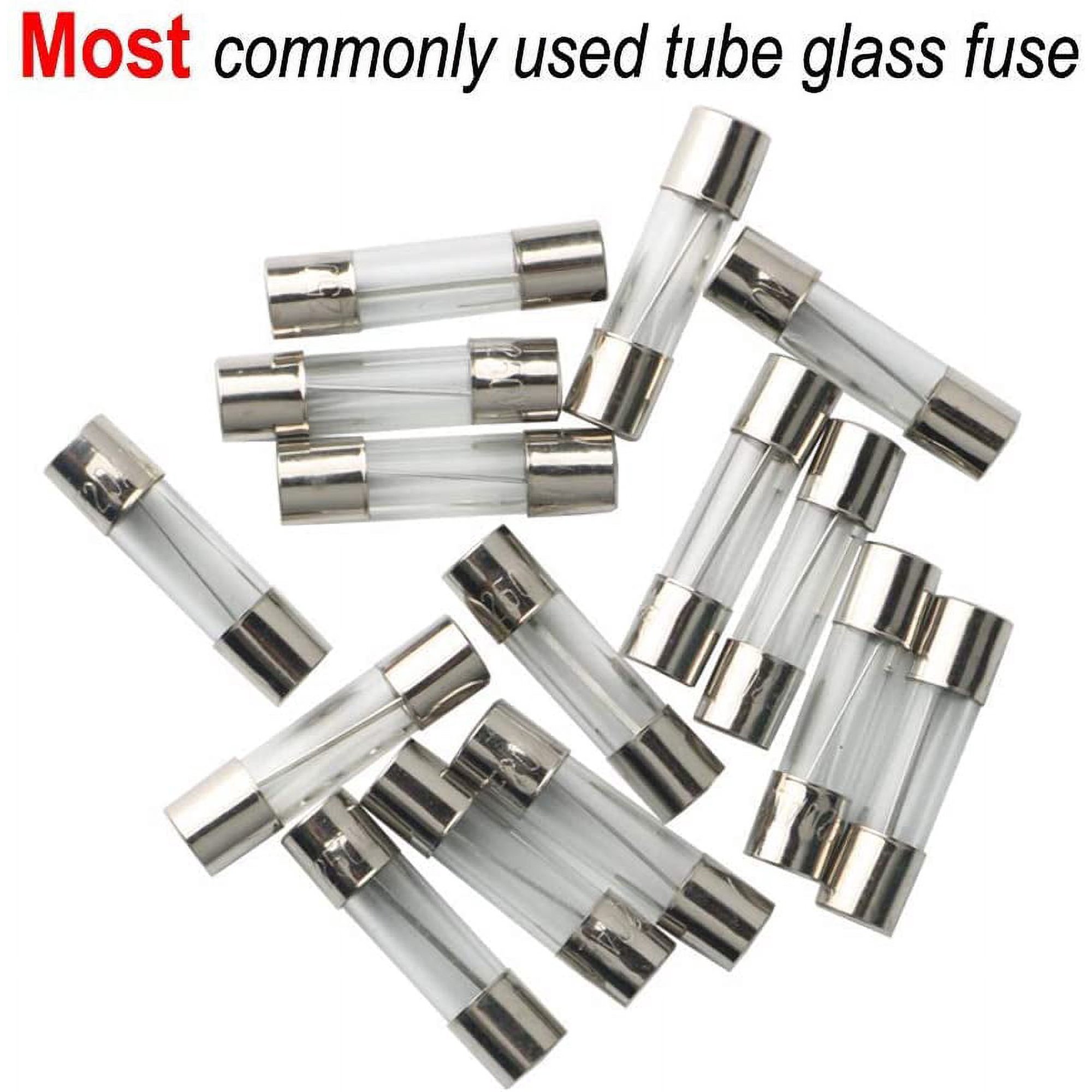 10-Pack 20mm 0.5A Fast Blow Glass Fuses - Fine Fuse 0.5 Amp