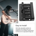 thumbnail image 4 of Luxshiny Electric Guitar Bridges for Musicians 1Pcs Metal Black Practical, 4 of 8
