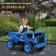 thumbnail image 4 of 12V Ride On Dump Truck for Kids Electric Ride On Car Toy Toddlers 4 Wheeler Construction Vehicles with Remote Control, Dump Bed, Shovel, LED Lights, Music, for Kids 3-8, 4 of 6