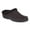 Black, variant on Men's isotoner Lewis Recycled Fleece Lining Memory Foam Clog Slippers Color: Black Size: LARGE