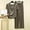 Army Green, variant on Women's Robes V Neck 3/4 Sleeve Button Down Bathrobe Solid Color Soft Sleepwear Pajama Dress with Pockets