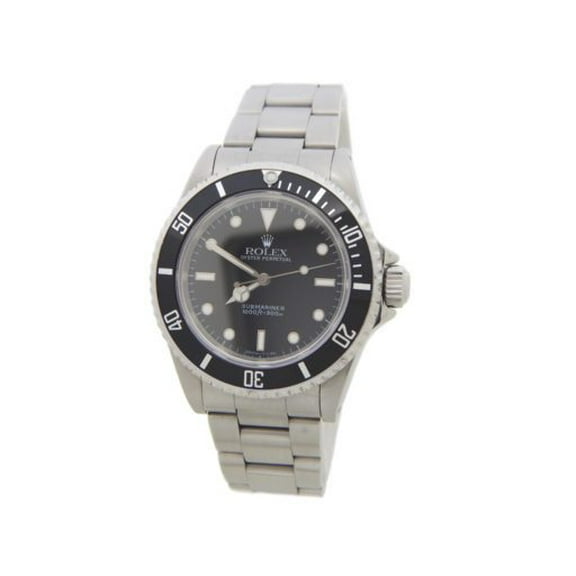 Pre-Owned Mens Rolex Stainless Steel Submariner Black 14060