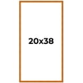 thumbnail image 2 of 20x38 Honey Brown Real Wood Picture Frame Width 0.75 inches | Interior Frame Depth 0.5 inches |, 2 of 8