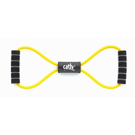 Latex Figure 8 Toning Tubes with DVD, Yellow/Light