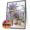 thumbnail image 2 of Cuadros Decorativos 5D bricolaje ronda completa taladro diamante pintura lavanda Kit decoración del hogar (V4120) Wdftyju de costura negro 4 estilos, 2 of 9