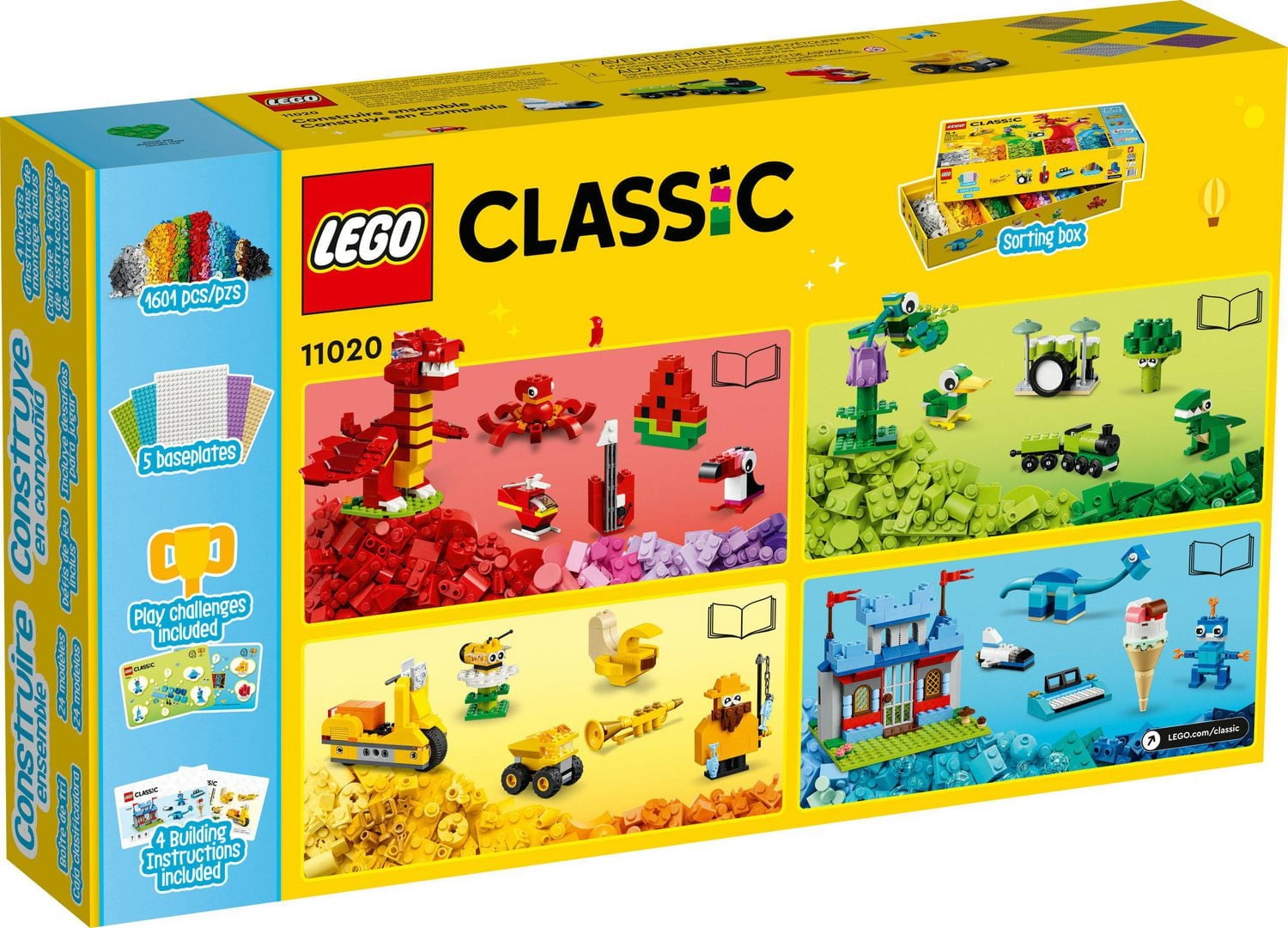LEGO Classic Construire ensemble 11020 Ensemble de construction (1601 pièces)