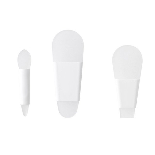 Vogacara 3Pcs/Set Face Brush Flexible Silicone Facial Applicator Brushes Skin Up Beauty Girls Portable Lip Care Make Accessories Type3 NO3