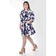 thumbnail image 2 of Vestido camisero con estampado floral Roman Fashion /Tallas Extras, 2659 (Azul flores) azul marino 38, 2 of 6