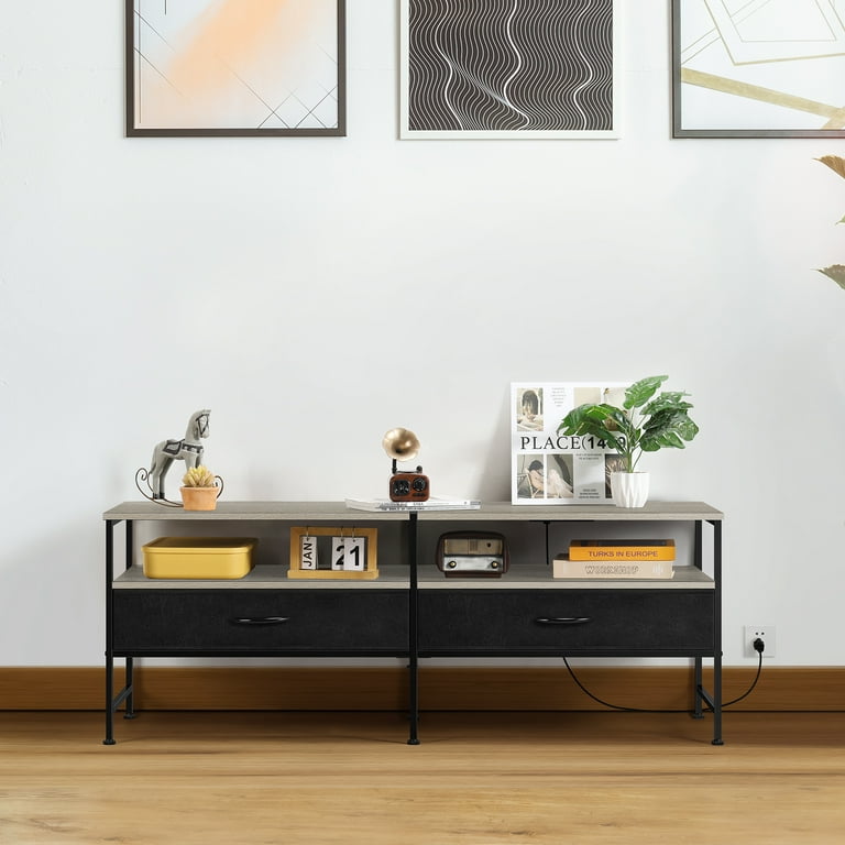 20INCH TALL TV STAND GRAY